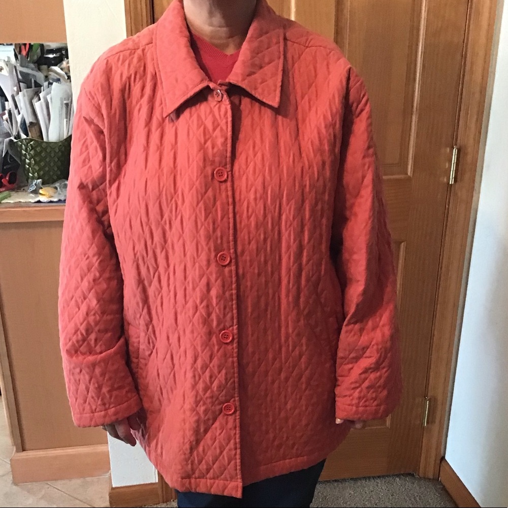 Rust Quilted Fall Jacket Women’s 2X